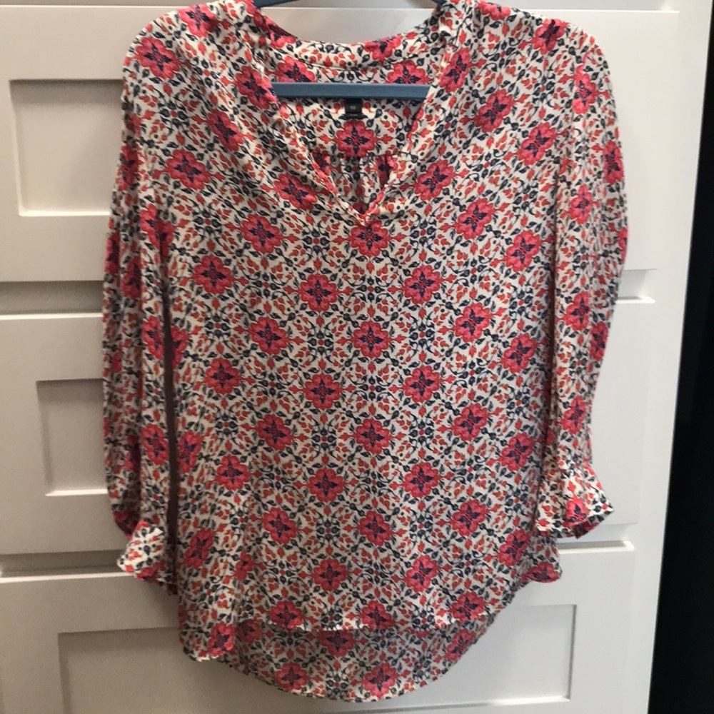 J Crew floral blouse.  Size 00